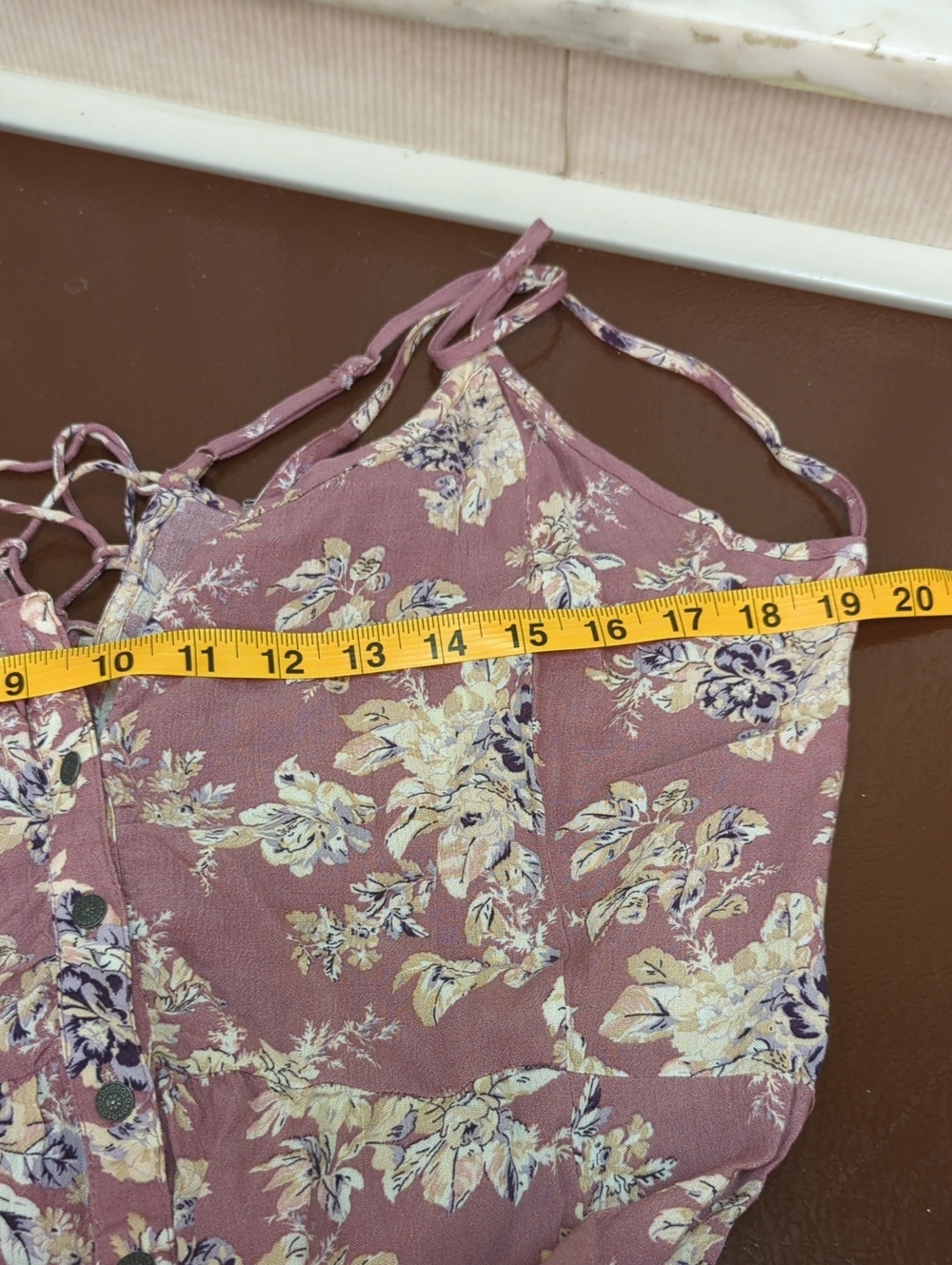 American Eagle button front floral maxi dress - Picture 9 of 9